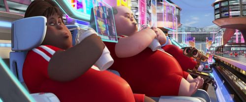 Le temps de cerveau disponible en "voiture autonome" par les studios dans Wall-E (Disney-Pixar)