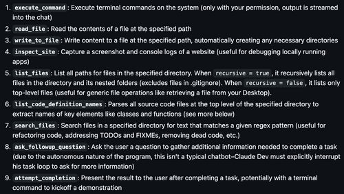 9 outils permettant de faire fonctionner claude-dev