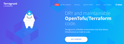 La Landing page de Terragrunt,
qui se présente comme Terraform mais “en plus maintenable” 🤔
