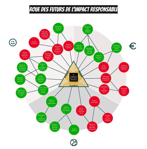 Roue des futurs responsables de "Et si on remplaçait les médecins généralistes par une IA ?"