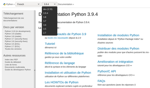 Documentation Python
