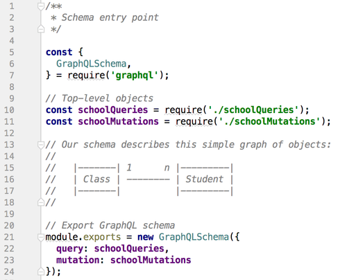 Code - Schema entry point