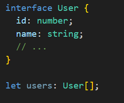 structure de donnée typé avec une interface