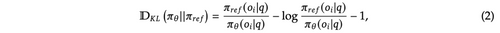 formule divergence KL algorithme GRPO