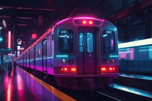 Image photorealiste d'un métro