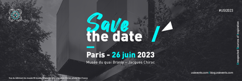 Save the date Paris 26 juin 2023 Musée Quai BRnaly Jacques Chirac